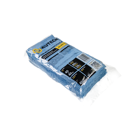 PROFI-MICROFASERTUCH BLAU Микрофибра салфетка 40*40 см, голубая, 400гр, комплект 10шт. Au-241/10
