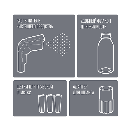 Насадка на пылесос функцией подачи воды химии