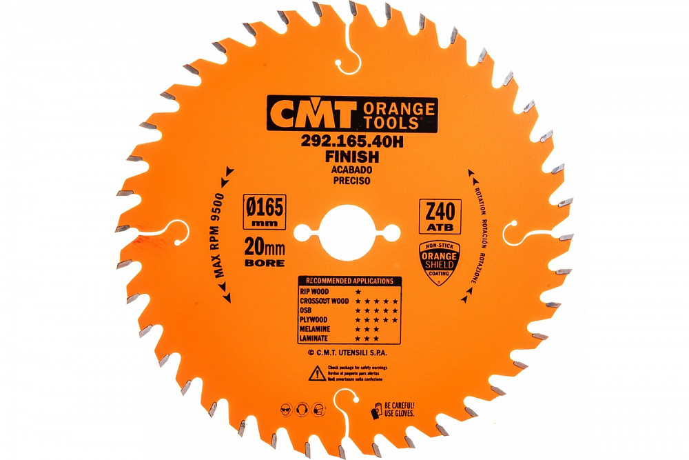 Диск для продольного пиления CMT 165x20x2,2/1,6 10° 15° ATB Z=40