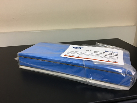 Брусок пенный для шлифования средний 2-сторонний 200х75мм 1304-0200 TOR