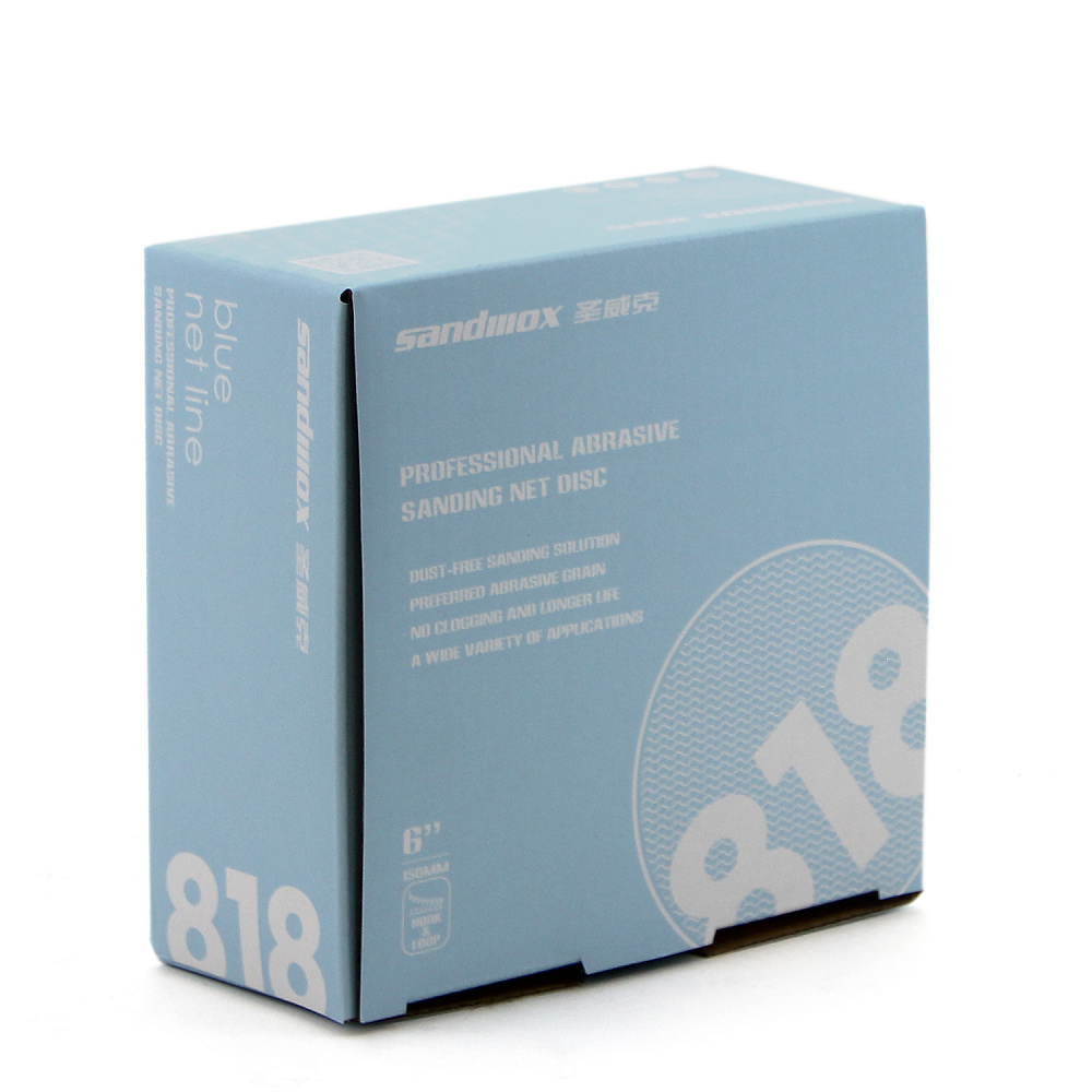 P500 BLUE NET SANDWOX, Ø 150мм,  Круг на сетчатой основе, оксид алюминия