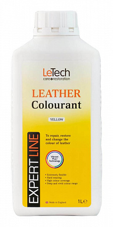 Краска для кожи (Leather Colourant) Yellow, Желтый, 1000 мл, LeTech