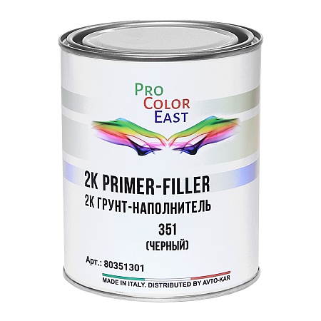 Грунт-наполнитель акриловый 5+1 Черный 351 1,0 + 0,2л компл  ProColorEast