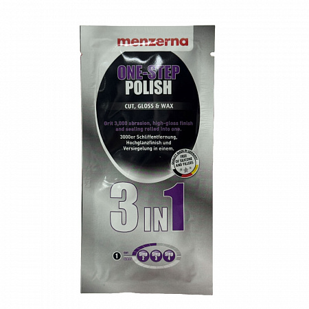 Паста полировальная среднеабразивная антиголограммная 250мл One-step Polish 3 in 1 MENZERNA