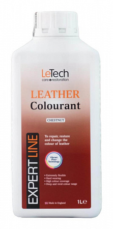 Краска для кожи (Leather Colourant) Chestnut, Лесной орех, 1000 мл, LeTech