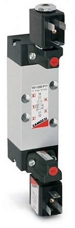 953-000-P11-23 Camozzi Пневмораспределитель по ISO 5599 электр. упр., 5/2 бист., ISO 3, без катуш.