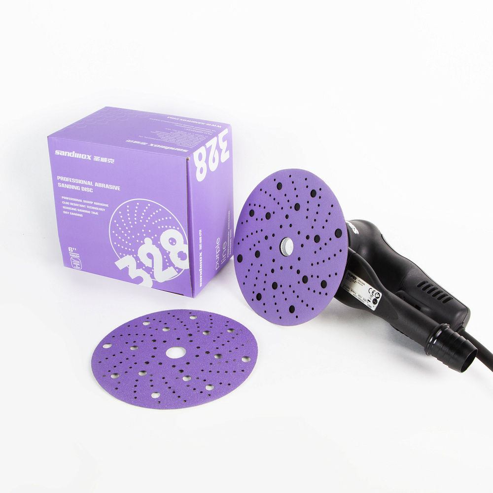 P1500 PURPLE SANDWOX / Multi holes / Ø 150мм / Круг шлифовальный на пленочной основе