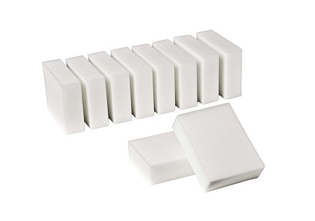 Меламиновая губка 110x70x30мм, 10шт упак, MELAMINE SPONGE WHITE, A302