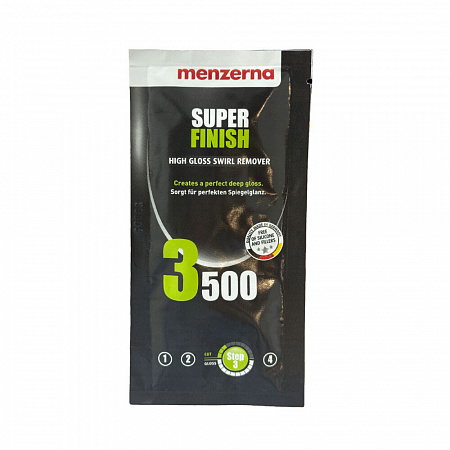 3500 Super Finish, Антиголограммная низкоабразивная полировальная паста, 20мл, MENZERNA