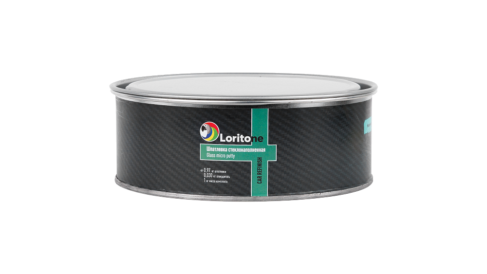 Шпатлевка со стекловолокном 1,0кг Glass micro LORITONE