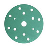 Круг шлифовальный зеленый на липучке 150мм P360 15отв.SUNMIGHT 