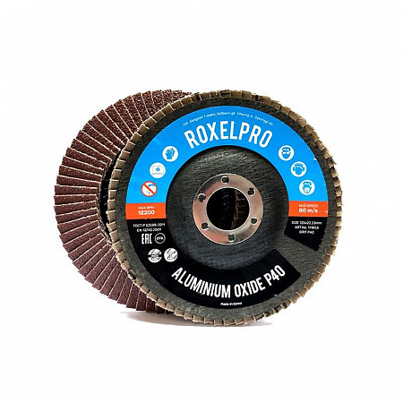 Круг лепестковый конический, 125х22мм Р40 Roxone ROXELPRO