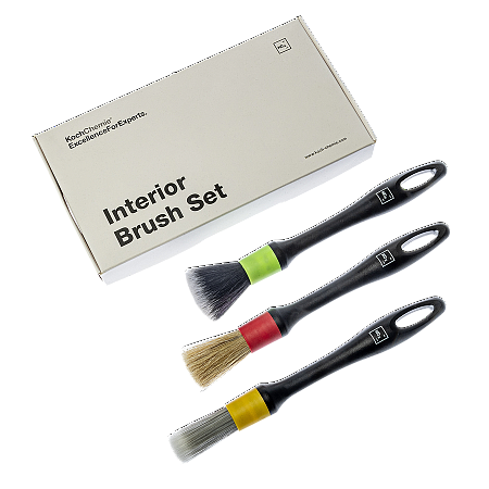 Кисточки для ухода за салоном автомобиля, комплект 3шт, Interior Brush Set
