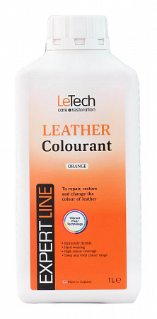 Краска для кожи (Leather Colourant) Orange, Оранжевый, 1000 мл, LeTech