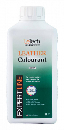 Краска для кожи (Leather Colourant) Green, Зеленый, 1000 мл, LeTech