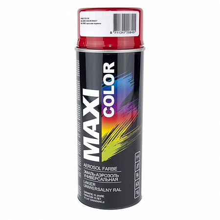 Эмаль RAL 3002 Красная кармен 400мл аэрозоль MAXI COLOR